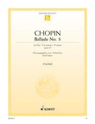 Frédéric Chopin: Ballade No. 3 As-Dur op. 47: Klavier Solo