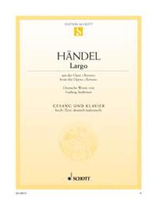 Georg Friedrich Händel: Largo: Gesang mit Klavier