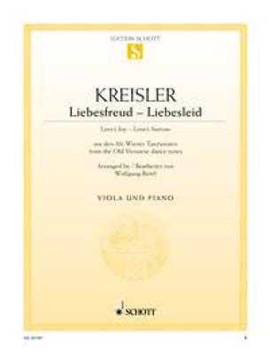 Fritz Kreisler: Liebesfreud - Liebesleid: Viola mit Begleitung