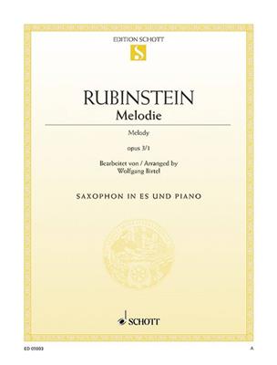 Anton Rubinstein: Melodie op. 3/1: Altsaxophon mit Begleitung