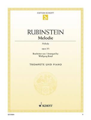 Anton Rubinstein: Melodie op. 3/1: Trompete mit Begleitung