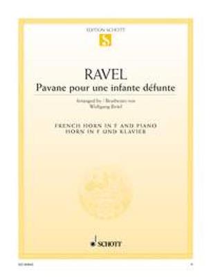 Maurice Ravel: Pavane pour une infante défunte: Horn mit Begleitung