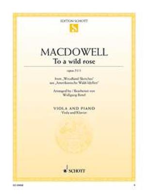 Edward MacDowell: To A Wild Rose Op. 51/1: Viola mit Begleitung
