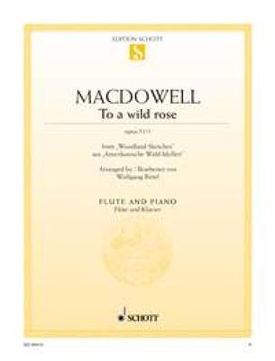 Edward MacDowell: To a wild rose op. 51/1: Flöte mit Begleitung