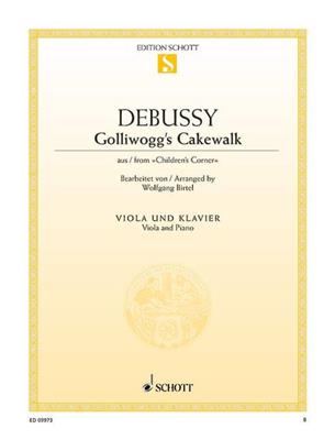 Claude Debussy: Golliwogg's Cakewalk: Viola mit Begleitung
