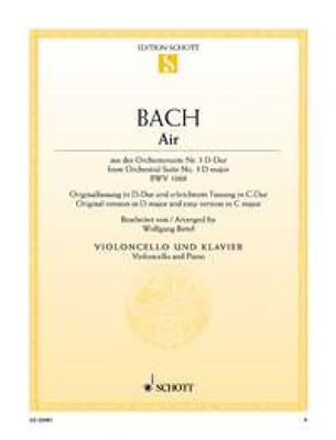 Johann Sebastian Bach: Air BWV 1068: Cello mit Begleitung