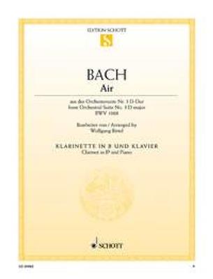 Johann Sebastian Bach: Air BWV 1068: Klarinette mit Begleitung