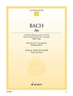 Johann Sebastian Bach: Air BWV 1068: Viola mit Begleitung
