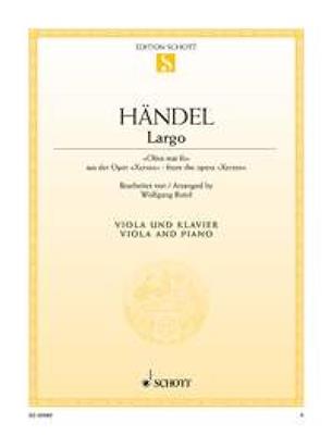 Georg Friedrich Händel: Largo: Viola mit Begleitung