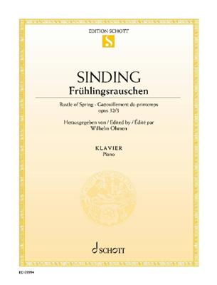 Christian Sinding: Frühlingsrauschen op. 32/3: Klavier Solo