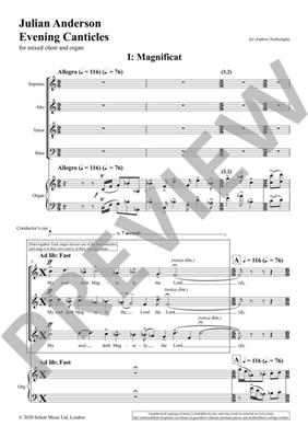 Julian Anderson: Evening Canticles: Gemischter Chor mit Klavier/Orgel