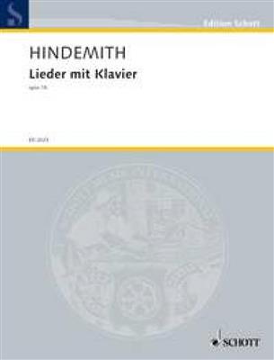 Paul Hindemith: Songs with piano op. 18: Gesang mit Klavier