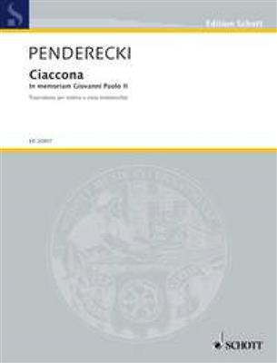 Krzysztof Penderecki: Ciaccona: Streicher Duett