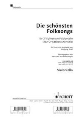 The most beautiful folk songs: (Arr. Wolfgang Birtel): Streichtrio