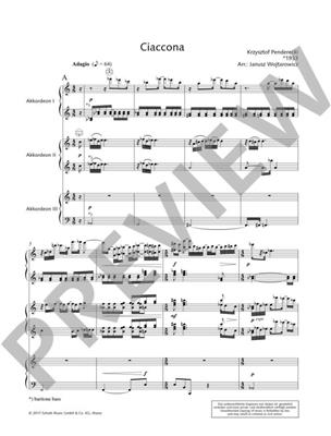 Krzysztof Penderecki: Ciaccona - In Memoriam Giovanni Paolo II: (Arr. Janusz Wojtarowicz): Akkordeon Ensemble