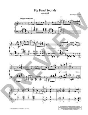 Nikolai Kapustin: Big Band Sounds Op. 46: Klavier Solo
