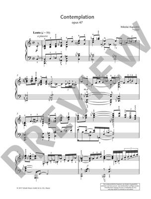 Nikolai Kapustin: Contemplation Op. 47: Klavier Solo