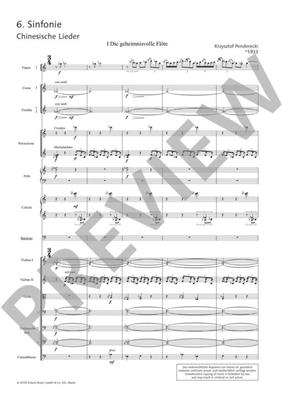 Krzysztof Penderecki: 6. Sinfonie: Orchester mit Gesang