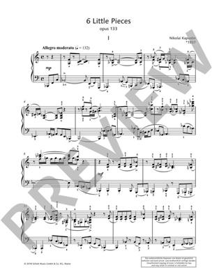 Nikolai Kapustin: 6 Little Pieces Op. 133: Klavier Solo