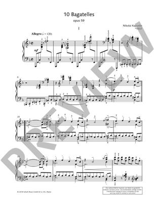 Nikolai Kapustin: 10 Bagatelles Op. 59: Klavier Solo