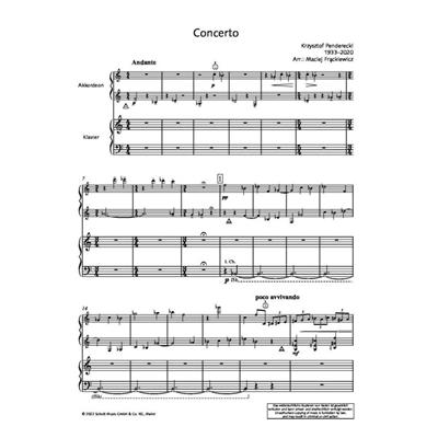 Krzysztof Penderecki: Concerto: Akkordeon mit Begleitung