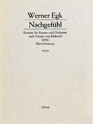 Werner Egk: Nachgefuhl: Orchester mit Solo