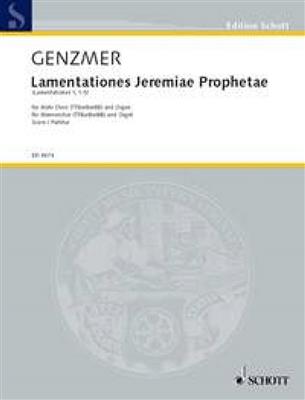 Harald Genzmer: Lamentationes Jeremiae Prophetae GeWV 64: Männerchor mit Klavier/Orgel