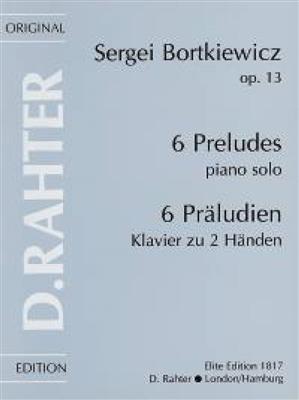 Six Preludes Op.13: Klavier Solo