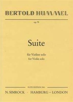 Suite op. 78: Violine Solo
