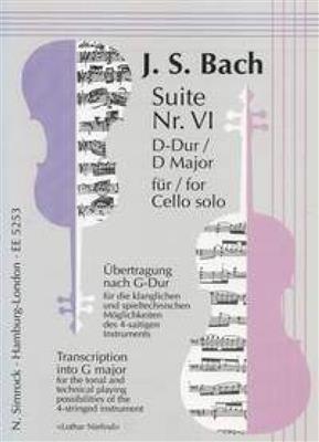 Lothar Niefind: Suite No. 6 in G Major BWV 1012: Cello Solo