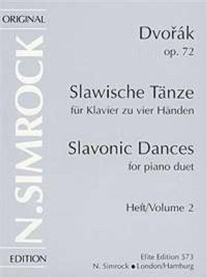 Slavonic Dances op. 72 Heft 2: Klavier vierhändig