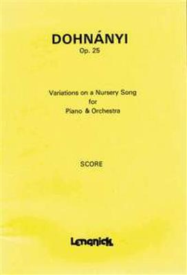 Variations on a Nursery Song op.25: Orchester mit Solo