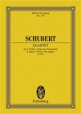 Franz Schubert: String Quartet In E Major Op. 125 No. 2 D 353: Streichquartett