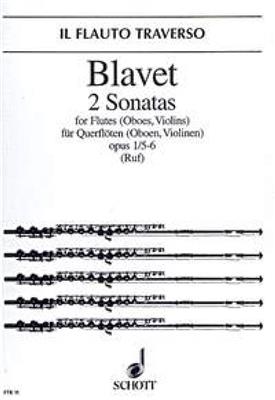 Michel Blavet: 2 Sonaten - 2 Sonatas Op. 1/5 + 6: Flöte Duett