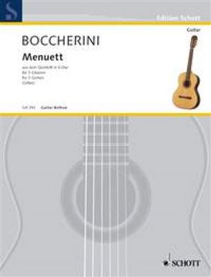 Luigi Boccherini: Menuet A major op. 11/5: Gitarre Trio / Quartett