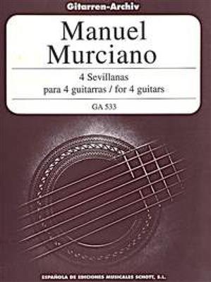 Manolo Murciano: 4 Sevillanas: Gitarre Trio / Quartett