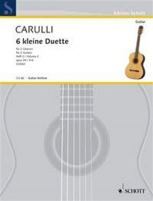 Ferdinando Carulli: Kleine Duette(6) 2 Opus 34: Gitarre Duett