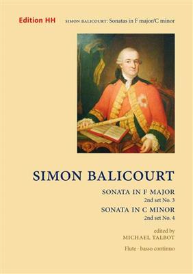 Simon Balicourt: Sonatas in F-Dur und c-moll: Flöte mit Begleitung