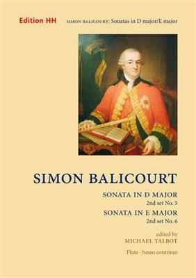 Simon Balicourt: Sonatas no. 5 in D major and 6 in E major: Flöte mit Begleitung