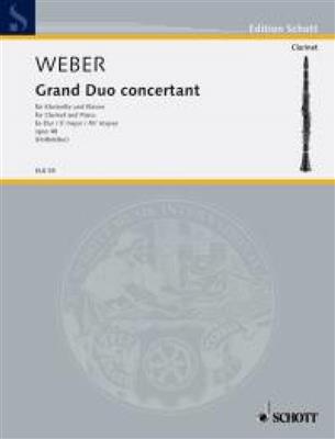 Carl Maria von Weber: Grand Duo concertant Eb op. 48 JV 204, WeV P.12: Klarinette mit Begleitung