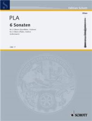 Juan Bautista Pla: Sonaten(6) 2Hobo: Fagott Duett