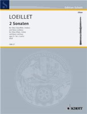 Jean-Baptiste Loeillet: Sonata B minor / Sonata G minor op. 5/2 + 6: Oboe mit Begleitung