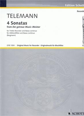 Georg Philipp Telemann: Sonaten(4): Altblockflöte mit Begleitung