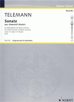 Georg Philipp Telemann: Sonate C: Altblockflöte mit Begleitung
