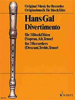 Hans Gal: Divertimento: Blockflöte Ensemble