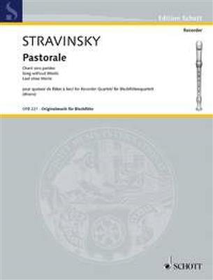 Igor Stravinsky: Pastorale: Blockflöte Ensemble