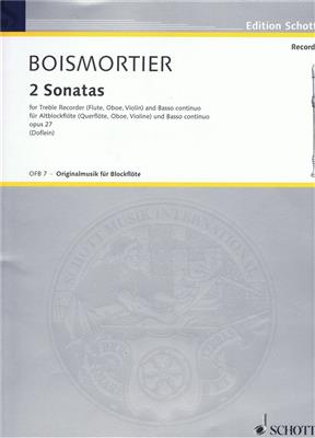 Joseph Bodin de Boismortier: Sonaten(2): Blockflöte