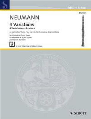 Veroslav Neumann: Vier Variationen auf ein Rebellenthema: Klarinette mit Begleitung