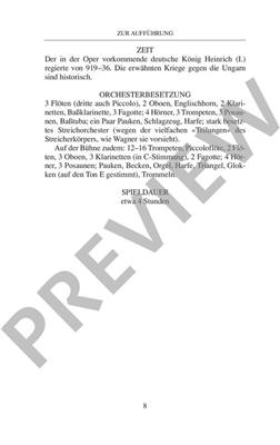 Richard Wagner: Lohengrin Opernfuhrer + Tekst: Gemischter Chor mit Ensemble