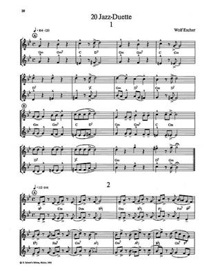 Wolf Escher: 20 Jazz-Duette Band 1: Trompete Duett